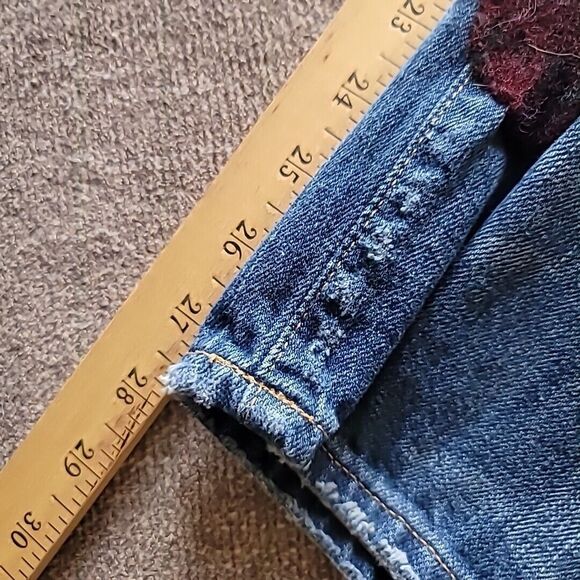 Polo Ralph Lauren Adult Womens 31 Jeans Astor Slim Boyfriend Distressed Patched - Picture 5 of 16